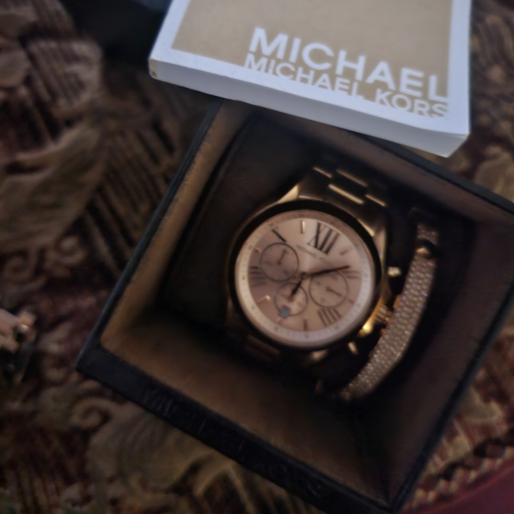 Womens michael kors watch rosegold